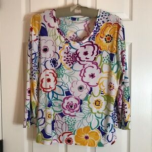 GONE 12/31! Final Price- Floral Multicolor Women's Top